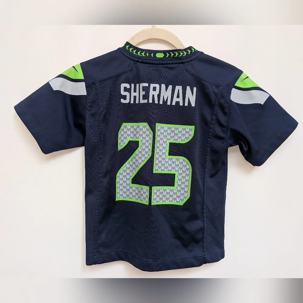 Nike NFL Seattle Seahawks Richard Sherman 25 Jersey Kids Medium